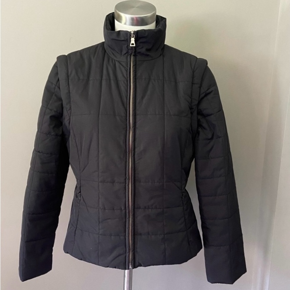 Petite Sophisticate Ladies Sz 8 Black Zip Front Jacket Pre Owned Excellent Cond.